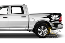 Load image into Gallery viewer, Bed USA Flag Graphics Kit Vinyl Decal Compatible with Dodge Ram 1500, 2500, 3500 2008 - Present 