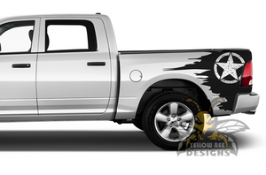Bed Desert Star Graphics Kit Vinyl Decal Compatible with Dodge Ram 1500, 2500, 3500 2008 - Present 