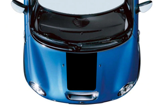 Solid Hood Stripes Graphics Vinyl Decal Compatible with Mini Cooper