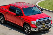 Load image into Gallery viewer, USA Roof Graphics Kit Vinyl Decal Compatible with Toyota Tundra Crewmax 2016, 2017, 2018, 2019, 2020
