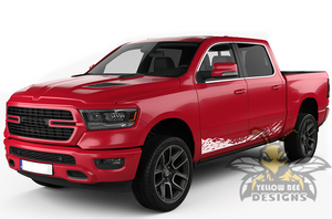 Lower Splash Graphics Kit Vinyl Decal Compatible with Dodge Ram 1500, 2500, 3500 2008 - Present 