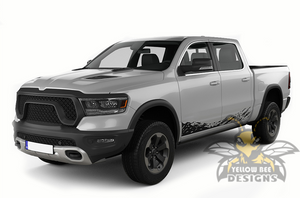 Lower Splash Graphics Kit Vinyl Decal Compatible with Dodge Ram 1500, 2500, 3500 2008 - Present 