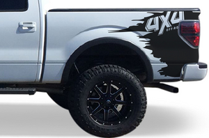 4x4 Bed Graphics Vinyl Decals Compatible with Ford F150