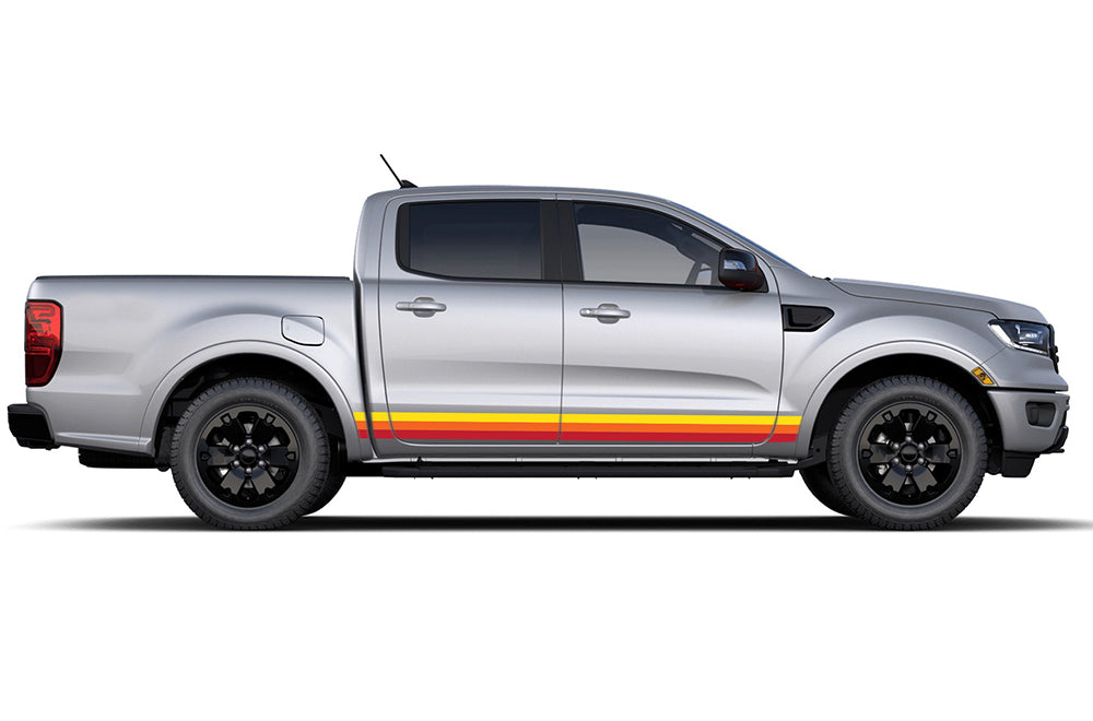 Retro Stripes For Ford Ranger Lariat XL XLT graphics 4x4 Pickup Decals  stickers