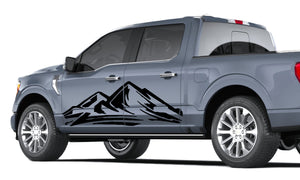 Ford F150 Adventure Mountain Door Vinyl Graphics Decals For Ford F150