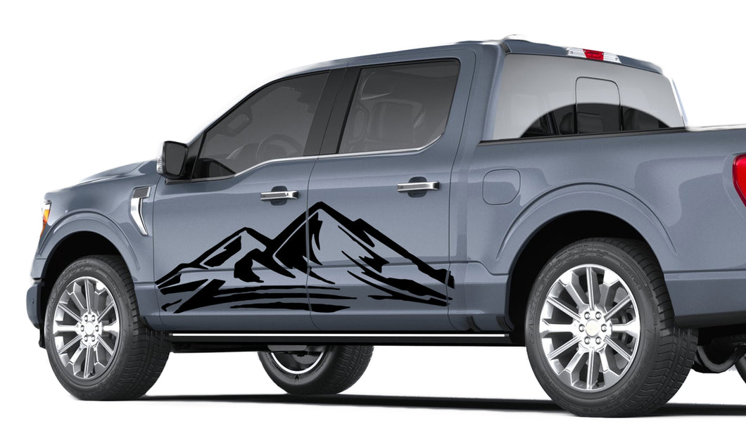Ford F150 Adventure Mountain Door Vinyl Graphics Decals For Ford F150