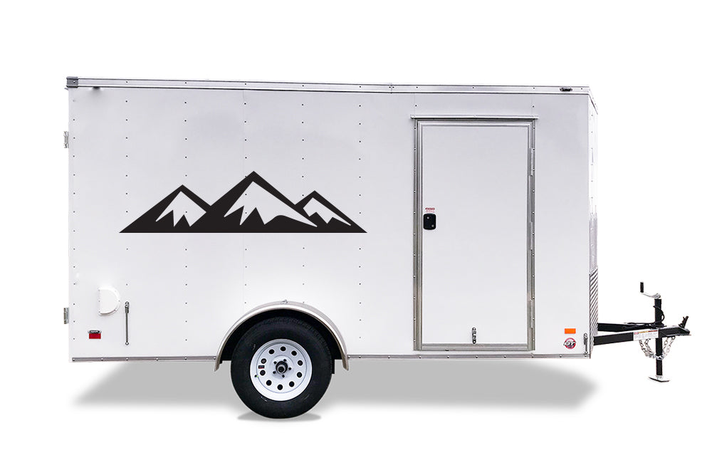 Adventure Mountains Graphics Decals For RV, Trailer, Camper Motor Home