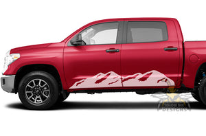 Adventure Mountains Side Graphics Vinyl Decals for Toyota Tundra