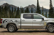 Load image into Gallery viewer, Adventure Mountain Bed Graphics Vinyl Decals for Chevrolet Silverado