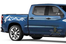 Load image into Gallery viewer, Adventure Mountain Bed Graphics Vinyl Decals for Chevrolet Silverado