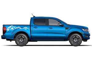 Adventure Mountains Bed Vinyl Decals Compatible with Ford Ranger