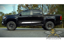 Load image into Gallery viewer, Adventure Mountains Side Stripes Graphics Vinyl Decals Compatible with Chevrolet Colorado Crew Cab
