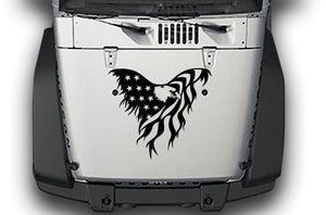 American Eagle Graphics Stickers Wrangler Hood decals