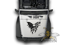 Load image into Gallery viewer, American Eagle Graphics Stickers JL Wrangler Hood decals 2018-Present