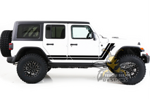 Load image into Gallery viewer, Retro Stripes Graphics Vinyl Decals Compatible with Jeep JL Wrangler