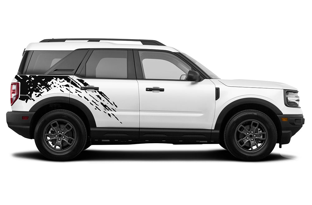 Back Splash Side Graphics Vinyl Decals Compatible with Ford Bronco Sport