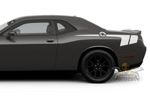 Load image into Gallery viewer, Back Hockey Side Stripes Graphics Vinyl Decals for Dodge Challenger