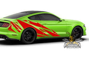 Back Pattern Side Decals Graphics Vinyl Stickers Compatible with Ford Mustang