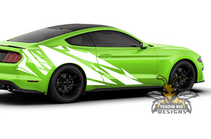 Back Pattern Side Decals Graphics Vinyl Stickers Compatible with Ford Mustang