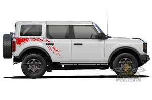 Back Side Splash Graphics Vinyl Decals for Ford bronco