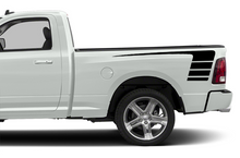 Load image into Gallery viewer, Bed Hockey Stripes Graphics Vinyl Decals Compatible with Dodge Ram Regular Cab 1500