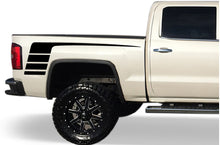 Load image into Gallery viewer, Bed Hockey Stripes Graphics Vinyl Decals Compatible with GMC Sierra Crew Cab