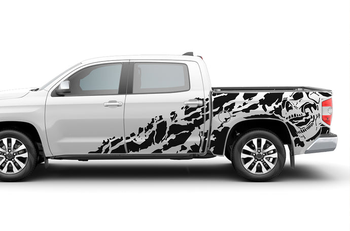 Bed Nightmare Graphics Kit Vinyl Decal Compatible with Toyota Tundra Crewmax