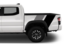 Load image into Gallery viewer, Bed Racing Dual retro vintage stripes (Grey, Black) Compatible with Toyota Tacoma