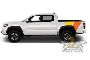 Racing dual Toyota Tacoma retro stripes decals Graphics