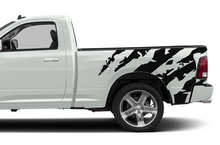 Load image into Gallery viewer, Bed Shred Graphics Vinyl Decals Compatible with Dodge Ram Regular Cab 1500