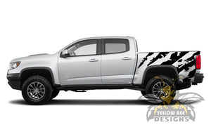 Bed Side Scratches Graphics vinyl for chevy colorado decals
