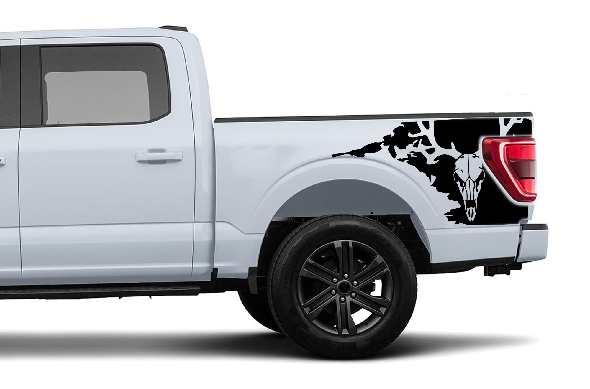 4x4 Off Road Truck Bed Decals – Matte Black Set For Ford F-150 & Super Duty