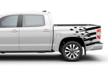 Load image into Gallery viewer, Bed US Flag Graphics Vinyl Decals for Toyota Tundra