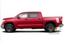 Load image into Gallery viewer, Bed Hockey Stripes Graphics Kit Vinyl Decal Compatible with Toyota Tundra Crewmax