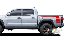 Load image into Gallery viewer, Bed Hockey Stripes Vinyl Decal Compatible with Toyota Tacoma Double Cab