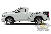 Load image into Gallery viewer, Bed Mud Splash Graphics Decals for Dodge Ram Regular Cab 1500 stripes