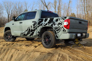 Bed Nightmare Graphics Kit Vinyl Decal Compatible with Toyota Tundra Crewmax