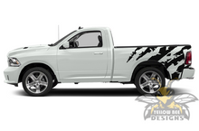 Load image into Gallery viewer, Bed Shred Graphics Decals for Dodge Ram 1500 stickers Regular Cab