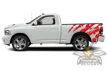 Load image into Gallery viewer, Bed Shred Graphics Decals for Dodge Ram 1500 stickers Regular Cab