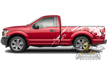 Load image into Gallery viewer, Bed Splash Graphics Ford F150 Regular Cab stripes