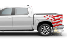 Load image into Gallery viewer, Bed US Flag Graphics Vinyl Decals for Toyota Tundra