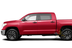 Belt Hash Stripes Graphics Vinyl Decals for Toyota Tundra