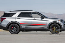 Load image into Gallery viewer, Belt Stripes Black Grey Red Graphics For Ford Explorer decals