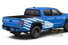 Load image into Gallery viewer, Big USA Flag Bed Vinyl Decal Compatible with Toyota Tacoma Double Cab