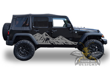Load image into Gallery viewer, Big Mountains Graphics Kit Vinyl Decal Compatible with Jeep JL Wrangler 4 Door 2018-Present