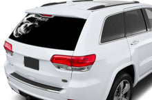 Load image into Gallery viewer, Black Skull Window Perforated Decals Compatible with Jeep Grand Cherokee