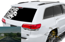 Load image into Gallery viewer, Black Skulls Rear Window Grand Cherokee Perforate Decals