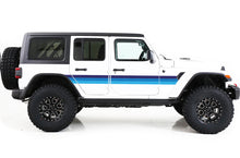 Load image into Gallery viewer, Blue Retro Stripes Decals Graphics For Jeep JL Wrangler