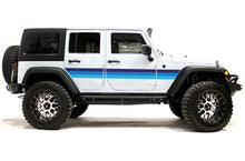 Load image into Gallery viewer, Blue Retro Stripes  Graphics Vinyl for Jeep 2017 JK Wrangler decals