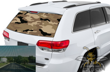 Load image into Gallery viewer, Brown Army Rear Window decals Grand Cherokee Perforate stickers